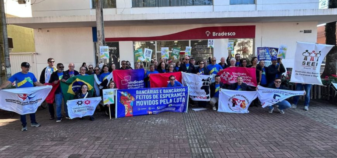 Caravana da Fetec-CUT/PR reforça mobilização da Campanha Salarial em Campo Mourão